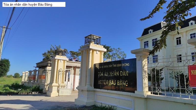 Tòa án nhân dân huyện Bàu Bàng